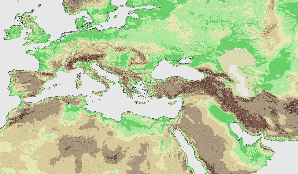 Image of AWMC's geophysical data as rendered by Antiquity a-la-carte.