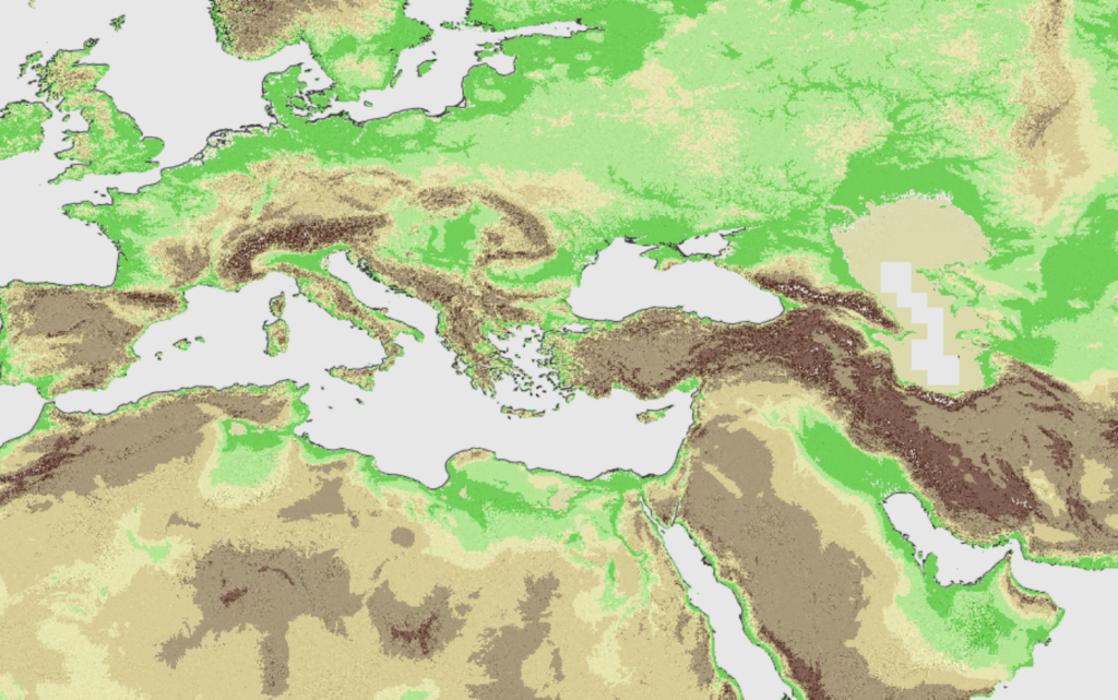 An image of AWMC's geophysical data as rendered by Antiquity a-la-carte.